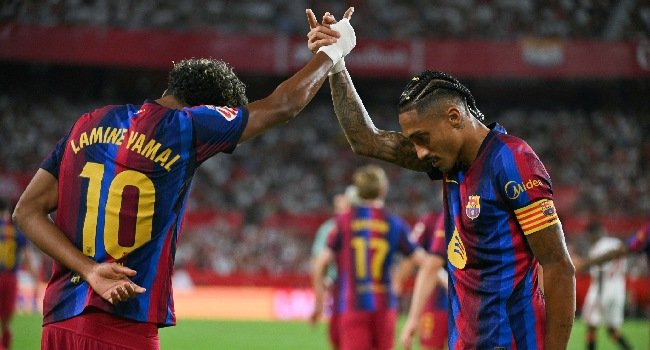 Raphinha Hat-Trick Fires Barcelona Past Sevilla Raphinha Hat-Trick Fires Barcelona Past Sevilla