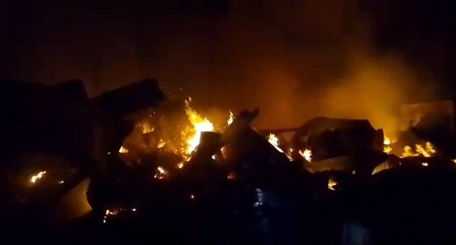 Sokoto Central Market Fire Breaks Out at Night Sokoto Central Market Fire Breaks Out at Night